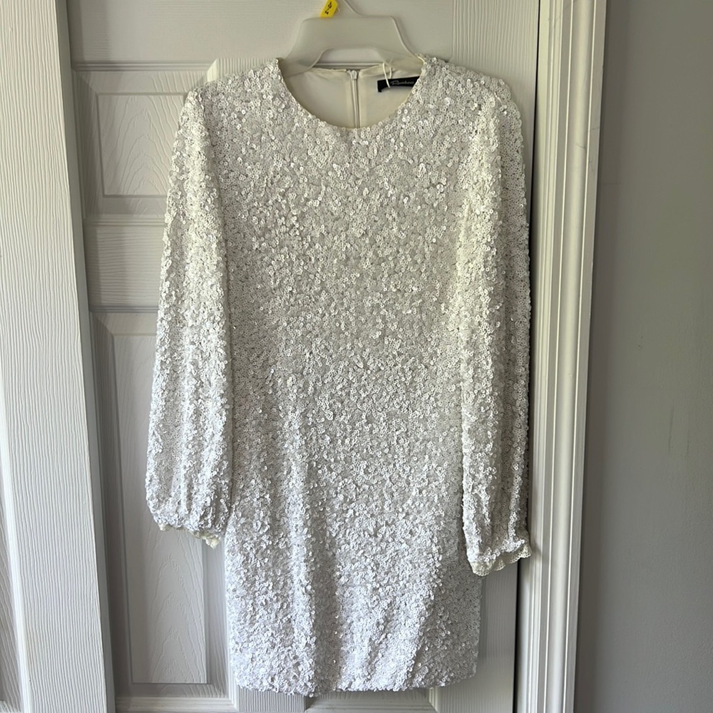 White Sequin Dress